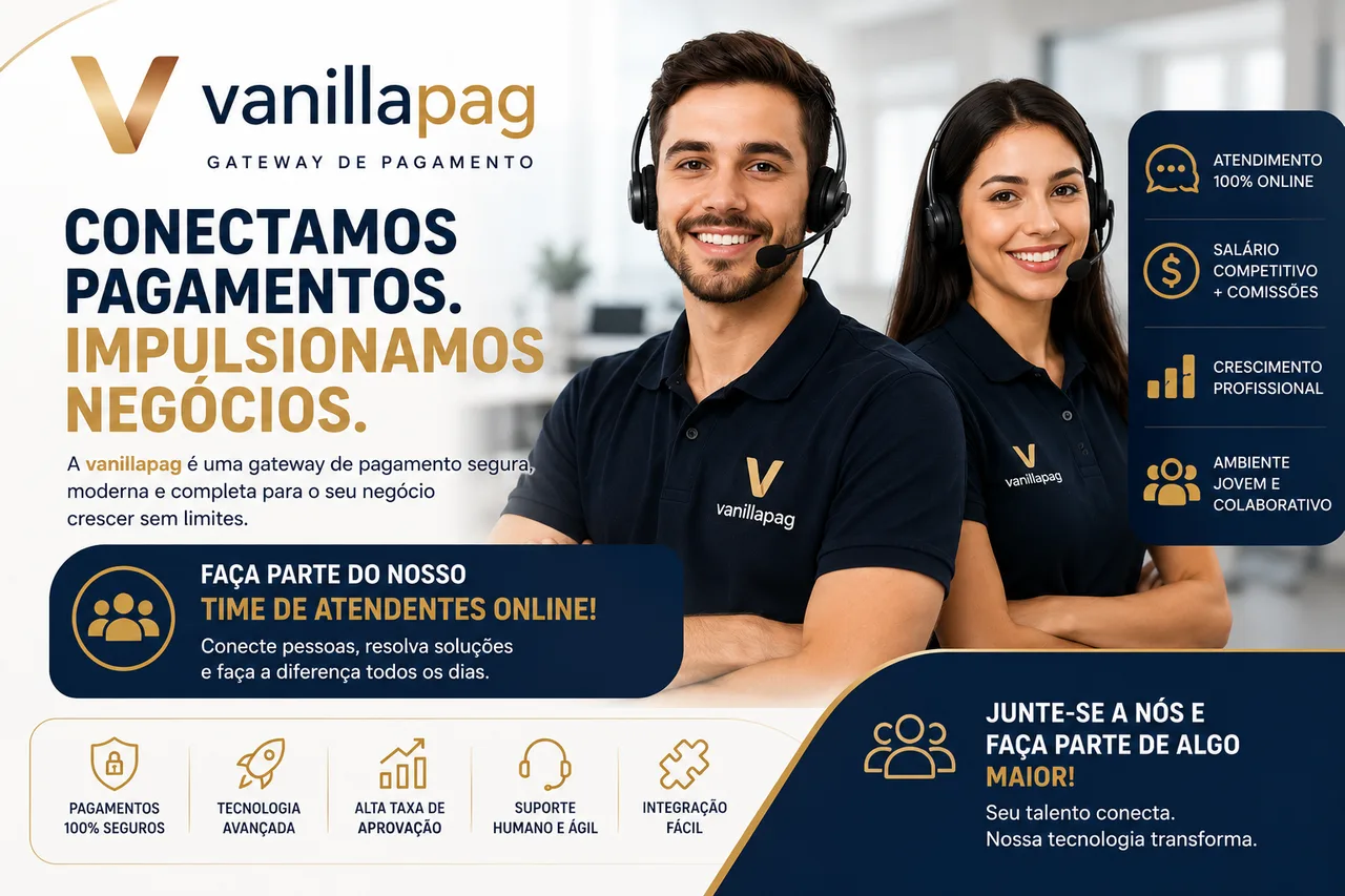 Vanilla Pag — Recrutamento Atendente Online